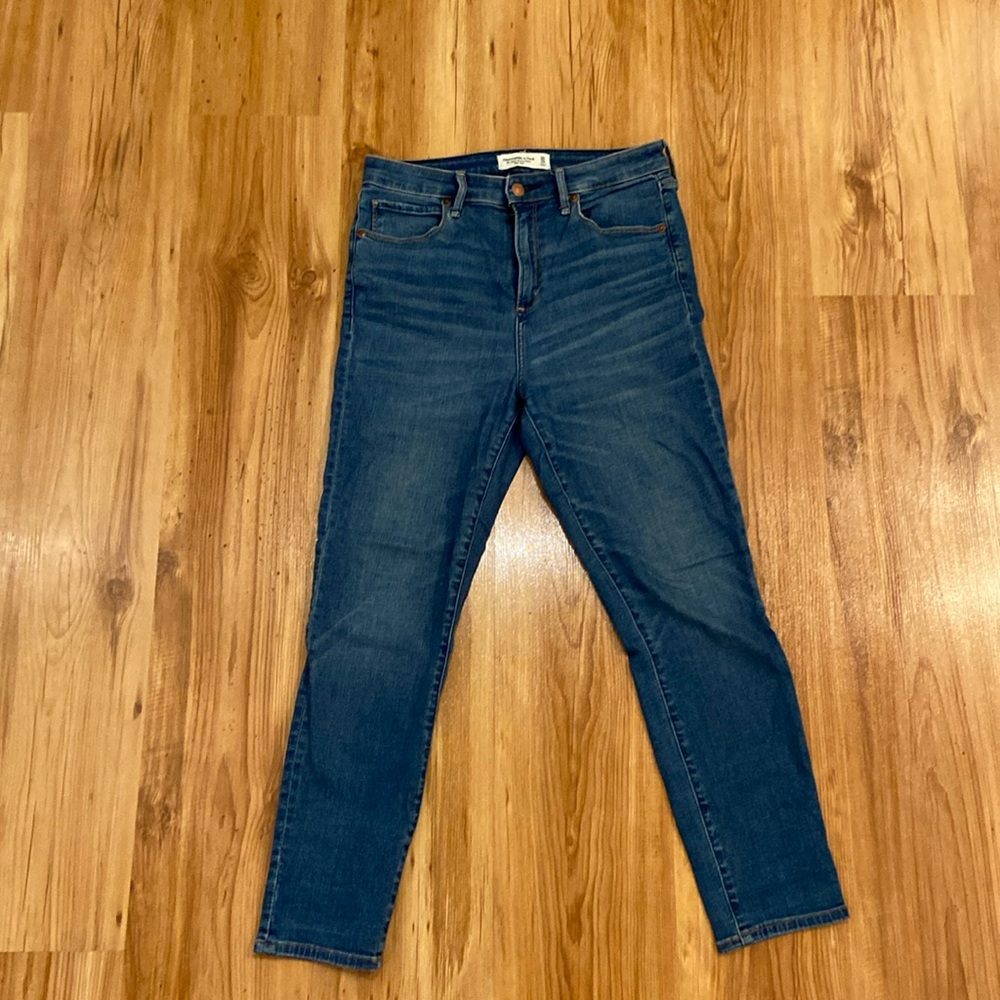 ABERCROMBIE & FITCH super skinny ankle high rise 30/10r 5 pocket stretch jeans